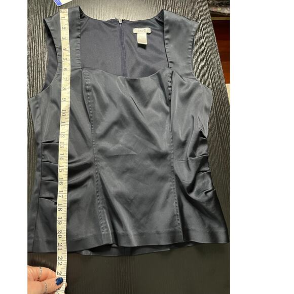 Amazing Y2K Cache Navy Blue Satin Pants Set/Formal/Cocktail/Party/Event Outfit - Picture 6 of 13